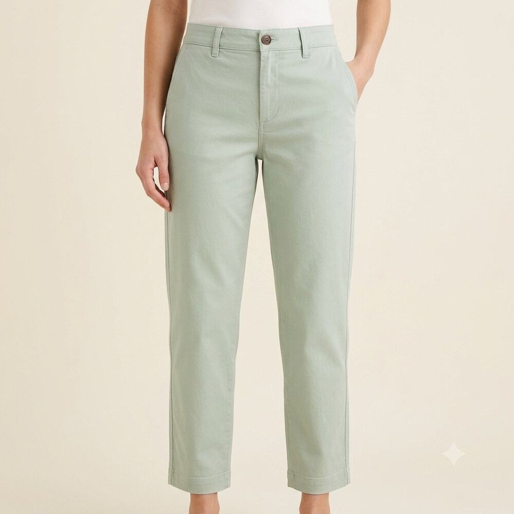 288-J Crew High Rise Girlfriend Chino size 12 NWT / Waist 18”